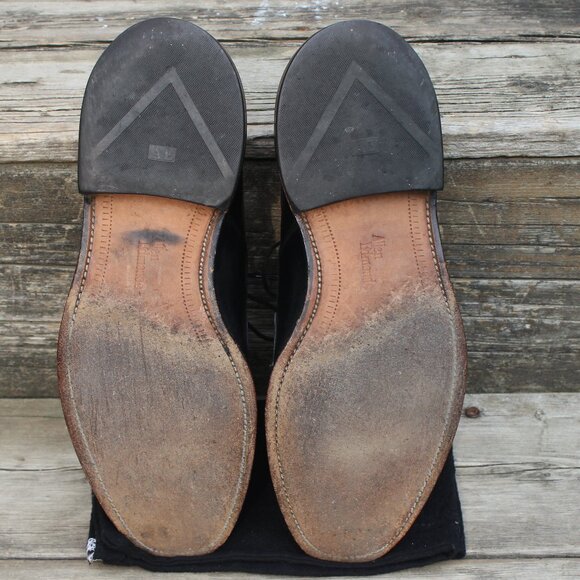 GUC, Allen Edmonds 'Hillcrest' Black Leather Derby, Men's 9.5 D, Made in USA - Picture 13 of 14